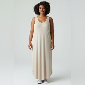 Chris & Carol Cream Maxi Dress 3XL